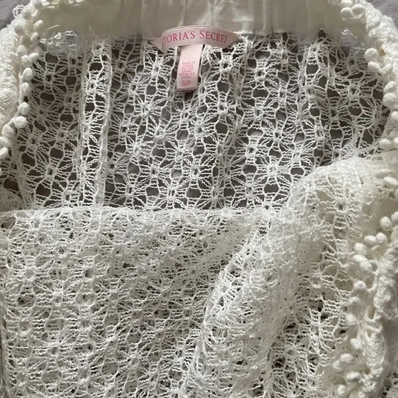 Victoria’s Secret Very Sexy Lace Sheer Beach Cover Up Jumpsuit Limited Edition S - Picture 4 of 4